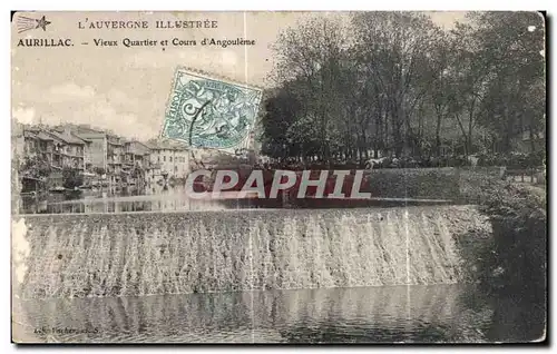 Cartes postales L auvergne Illustree Aurillac Vieux Quartier et Cours d Angoulerne