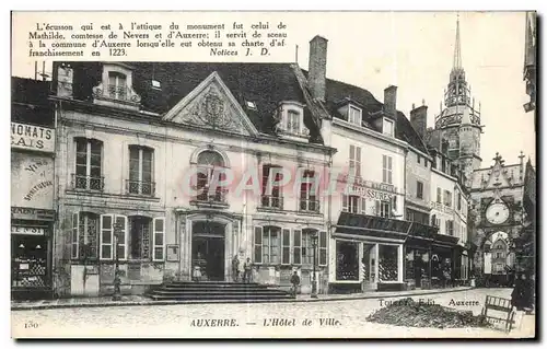 Ansichtskarte AK Auxerre L Hotel de Ville Lecusson qui fut celui de Mathilde comtesse de Nevers et d Auxerre