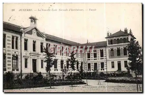 Cartes postales Auxerre La Nouvelle Ecole Normale d Instituteurs Facade