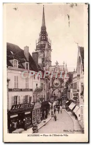 Ansichtskarte AK Auxerre Place de l Hotel de Ville