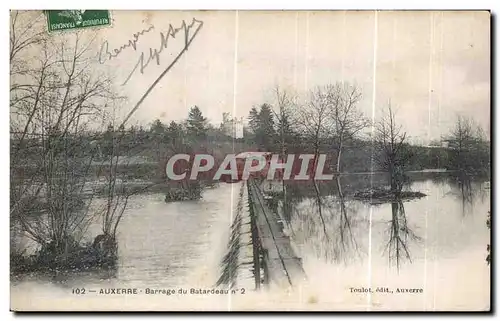 Cartes postales Auxerre Barrage du Batardeau