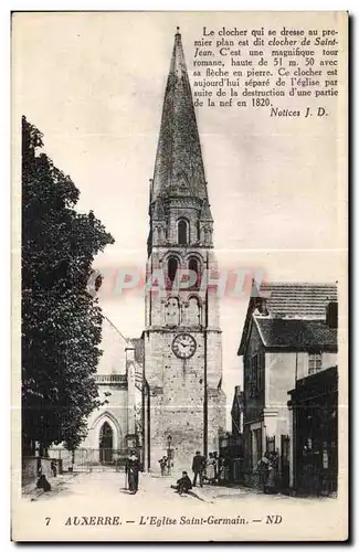 Cartes postales Auxerre L Eglise Saint Germain