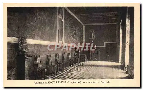 Cartes postales Chateau d Ancy le Franc Galerie de Pharsale