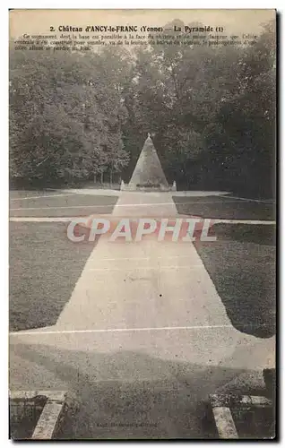 Cartes postales Chateau d Ancy le Franc Porte La Pyramide