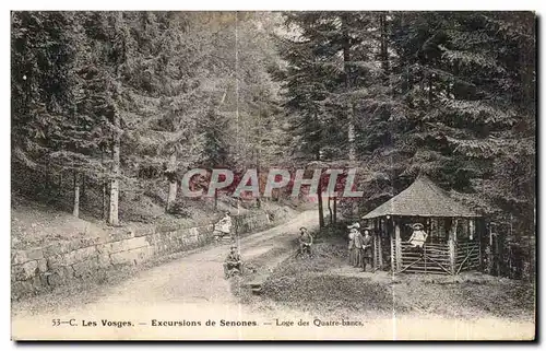 Cartes postales Les Vosges Excursions de Senones Loges des quatre bancs