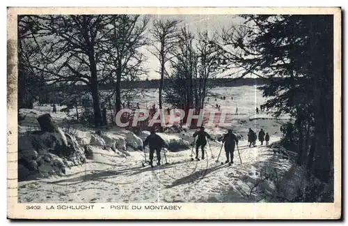 Ansichtskarte AK La Schlucht Piste du Montabey