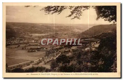 Cartes postales Panorama du Val d Ajol vu des Terrasses de la Feuillee Dorothee Hotel