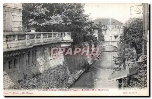 Cartes postales Charmes sur Mosselle Le Canal et les Minoteries