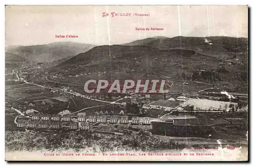 Cartes postales Le Thillot Cites et usine de Fresse LEs ballons d Alsace et la Servance