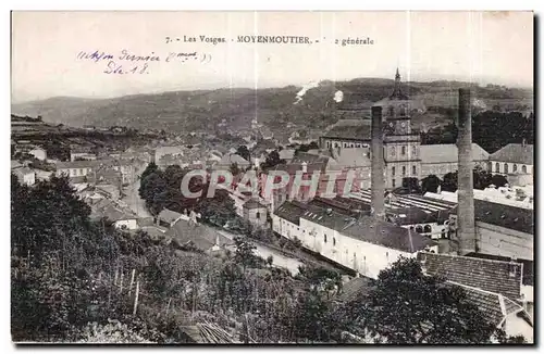 Cartes postales Les Vosges Moyenmoutier Vue generale