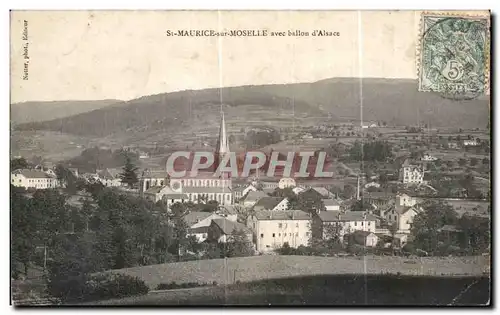 Cartes postales St Maurice sur Moselle avec ballon d Alsace