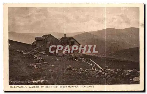 Cartes postales Sud Vogesen Glasborn am Barrenkopf gegen Hohneck (Munsteral)