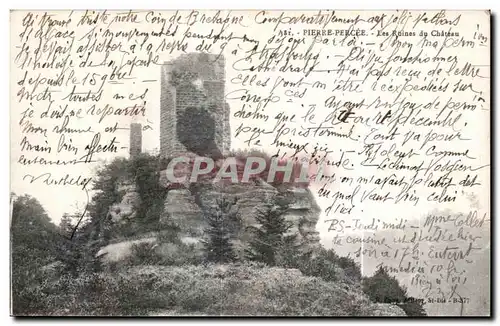 Cartes postales Pierre Percee Les Ruines du Chateau