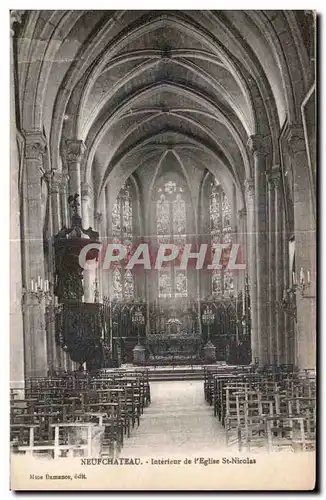 Cartes postales Neufchateau Interieur de l Eglise St Nicolas