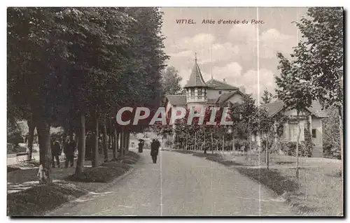 Cartes postales Vittel Allee d entree du Parc