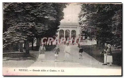 Ansichtskarte AK Vittel Grande Allee et Casino Tennis