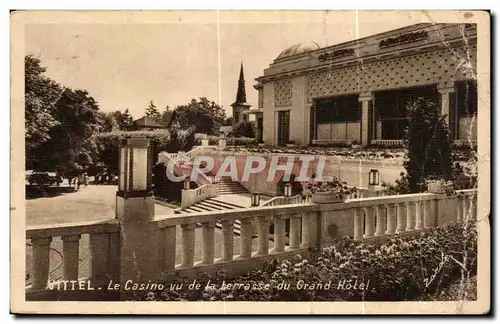 Cartes postales Vittel Le Casino vu de La terrasse du Grand Hotel