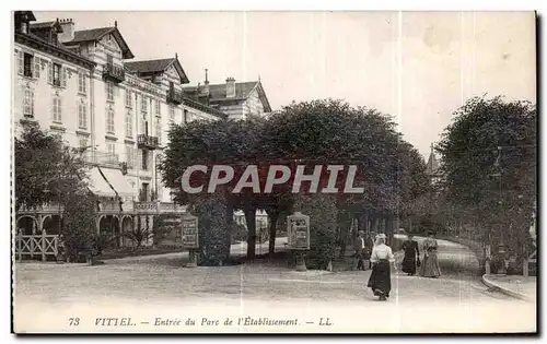 Ansichtskarte AK Vittel Entree du Parc de I Etablissement