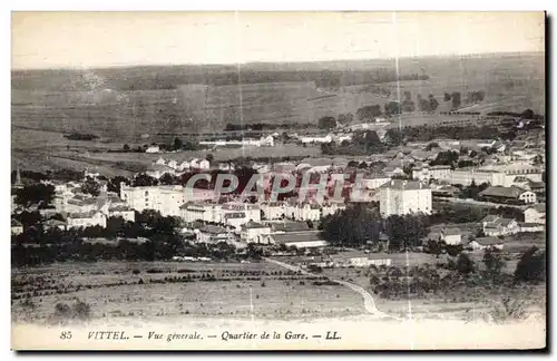 Ansichtskarte AK Vittel Vue generale Quartier de la Gare