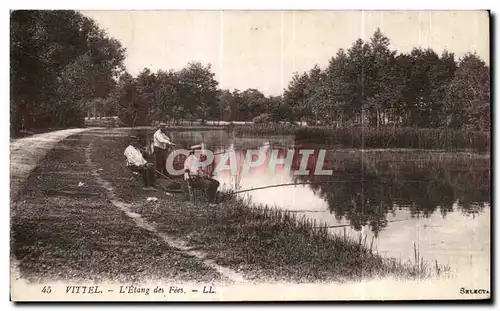 Ansichtskarte AK Vittel L etang des Fees Pecheurs