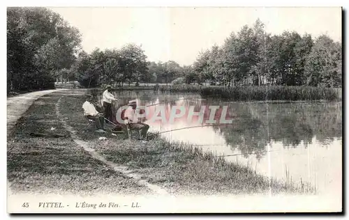 Ansichtskarte AK Vittel L Etang des Fees Pecheurs