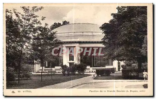 Cartes postales Vittel Pavillon de la Grande Source