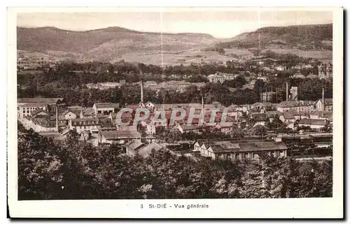 Cartes postales Saint Die Vue generale