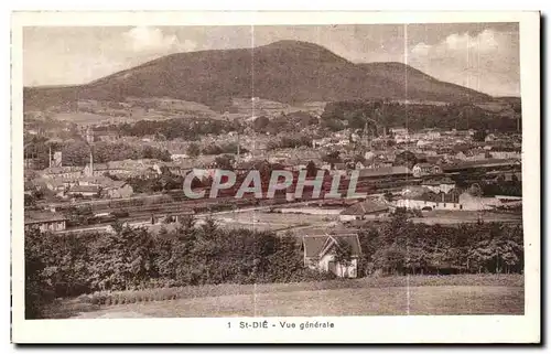 Cartes postales Saint Die Vue generale