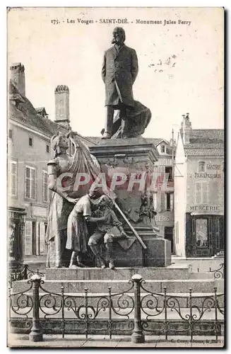 Ansichtskarte AK Saint Die Les Vosges Monument Jules Ferry