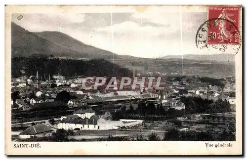 Cartes postales Saint Die Vue generale