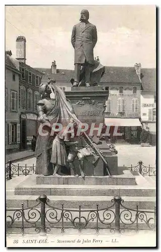 Ansichtskarte AK Saint Die Monument de Jules Ferry