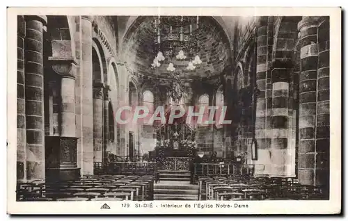 Ansichtskarte AK Saint Die Interieur de L Eglise Notre Dame