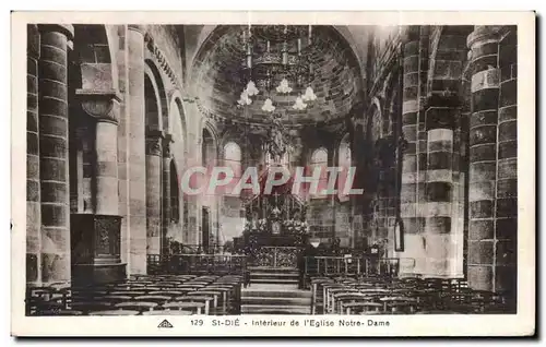 Cartes postales Saint Die Interieur de L Eglise Notre Dame