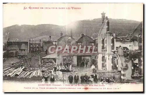 Cartes postales SAint Die Re de la Bolle et rue des Cites