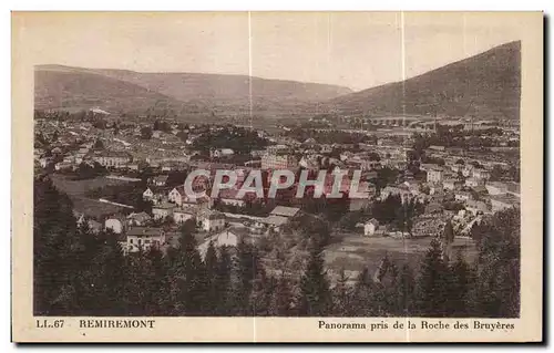 Cartes postales Remiremont Panorama pris de la Roche des Bruyeres