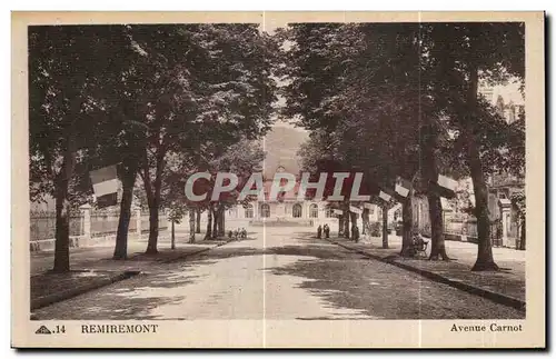 Cartes postales Remiremont Avenue Carnot