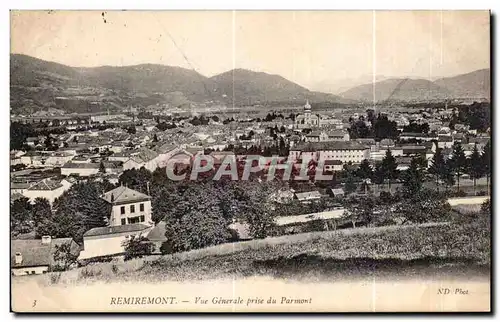 Cartes postales Remiremont Vue Generale prise du Parmont