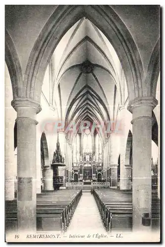 Ansichtskarte AK Remiremont Interieur de I Eglise