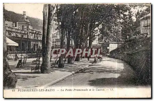 Cartes postales Plombieres Les Bains La Petite Promenade et le Casino