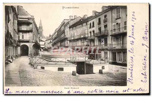 Cartes postales Plombieres Bain Romain