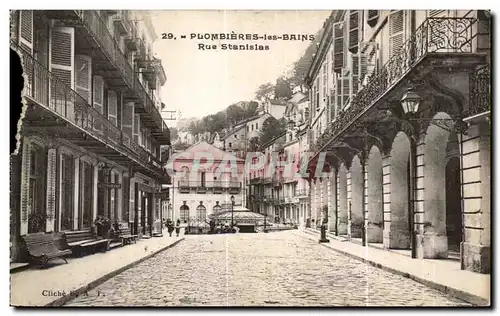 Cartes postales Plombieres les Bain Rue Stanislas