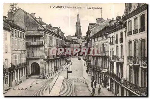 Ansichtskarte AK Plombieres Les Bains Rue Stanislas