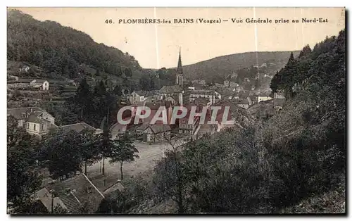 Cartes postales Plombieres les Bains (Vosges) Vue Generale prise au Nord Est