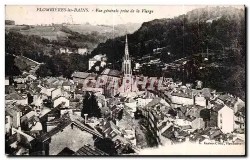 Cartes postales Plombieres les Bains Vue generale prise de la Vierge