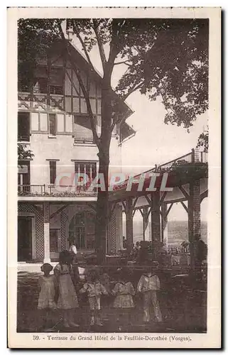 Ansichtskarte AK Terrasse du Grand Hotel de la Feuillee Dorothee (Vosges) Enfants