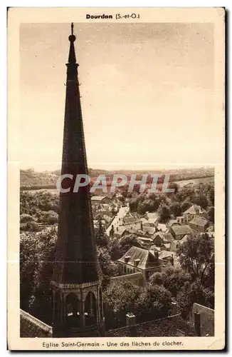 Cartes postales Dourdan Eglise Saint Germain Une des lieches du clocher