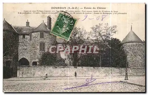 Cartes postales Dourdan Entree du Chateau