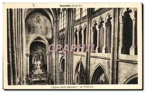 Ansichtskarte AK Dourdan L Eglise Saint Germain Le Triforium