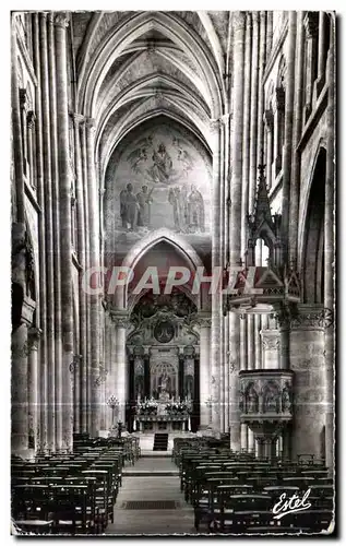 Ansichtskarte AK Eglise Saint Germain De Dourdan La Nef (XII et XIV siecles)