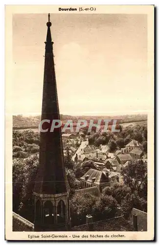 Cartes postales Dourdan Eglise Saint Germain Une des fleches du clocher